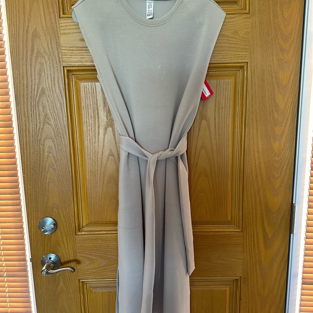 SPANX Taupe Midi Dress